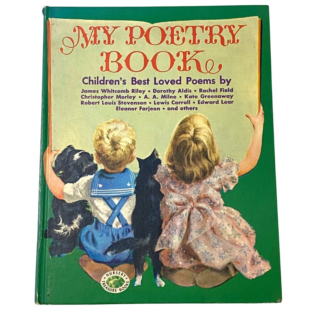 My Poetry Book Childrens‎ Best Loved Poems Illustrated Hardcover Vintage 1950s